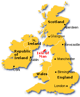 Localizaci�n de Isla de Man